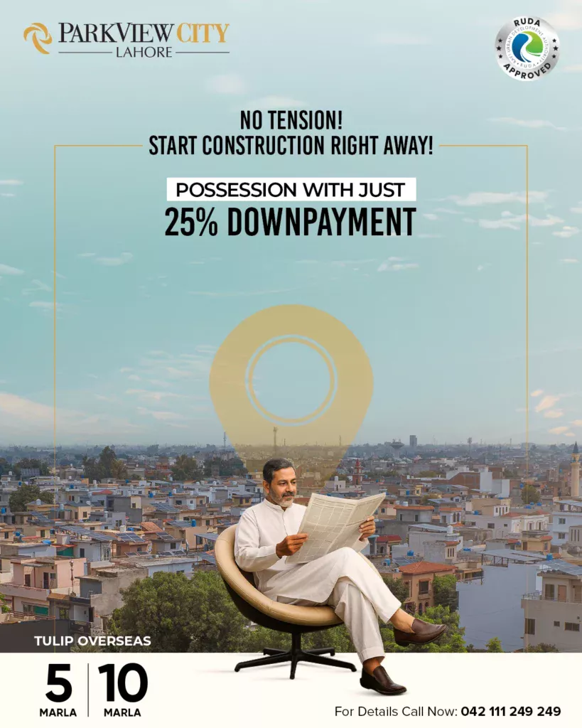 Start building your dream home today in ParkView City Lahore’s Tulip Overseas Block!