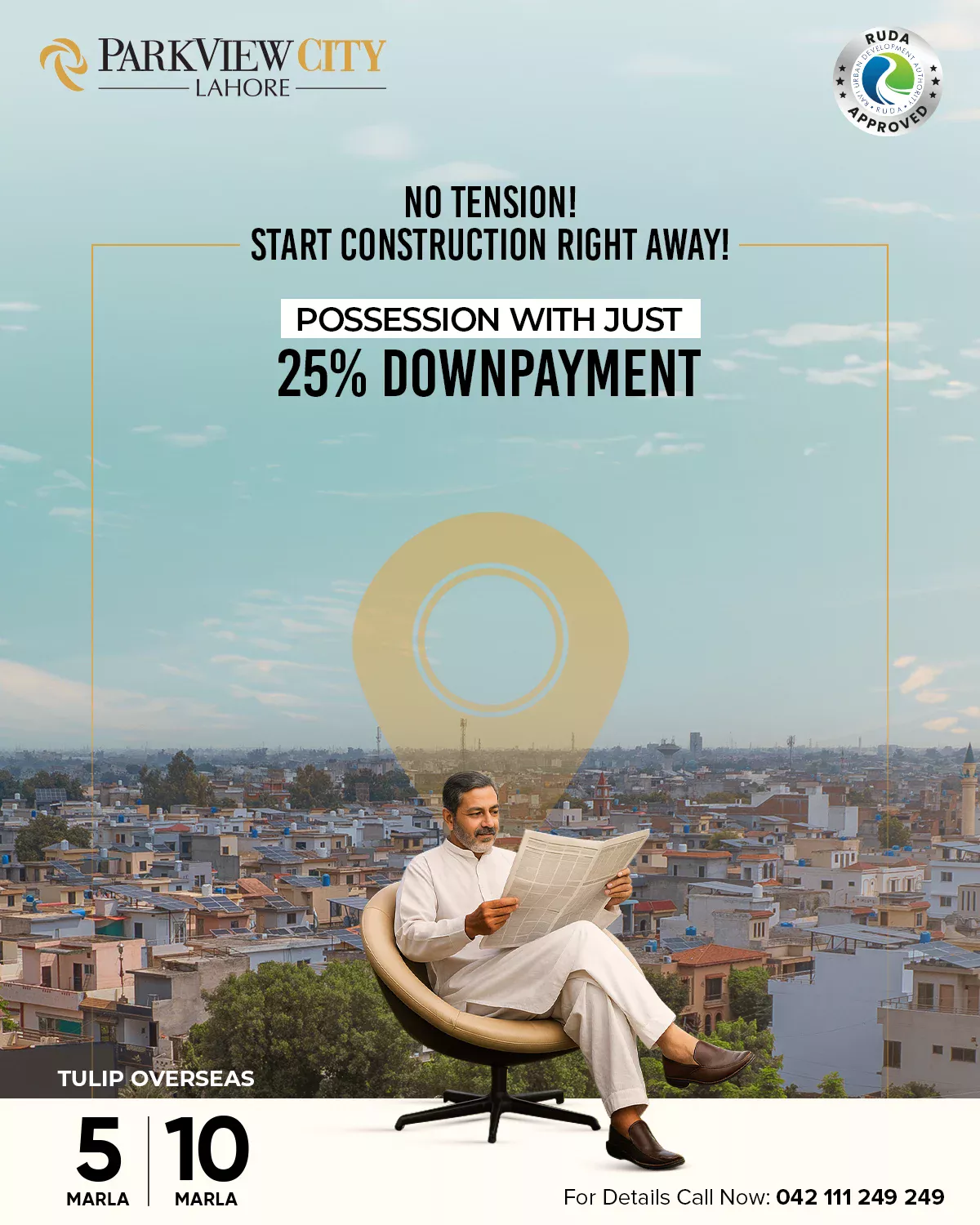 Start building your dream home today in ParkView City Lahore’s Tulip Overseas Block!