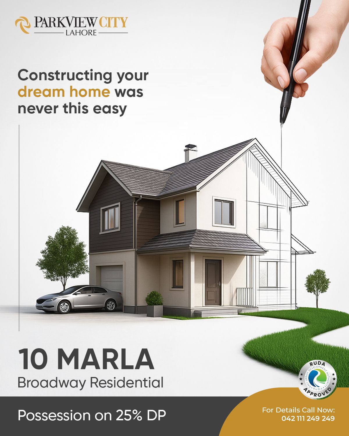 Turn Your Dream into Reality—Broadway Residential Block, Park View City Lahore